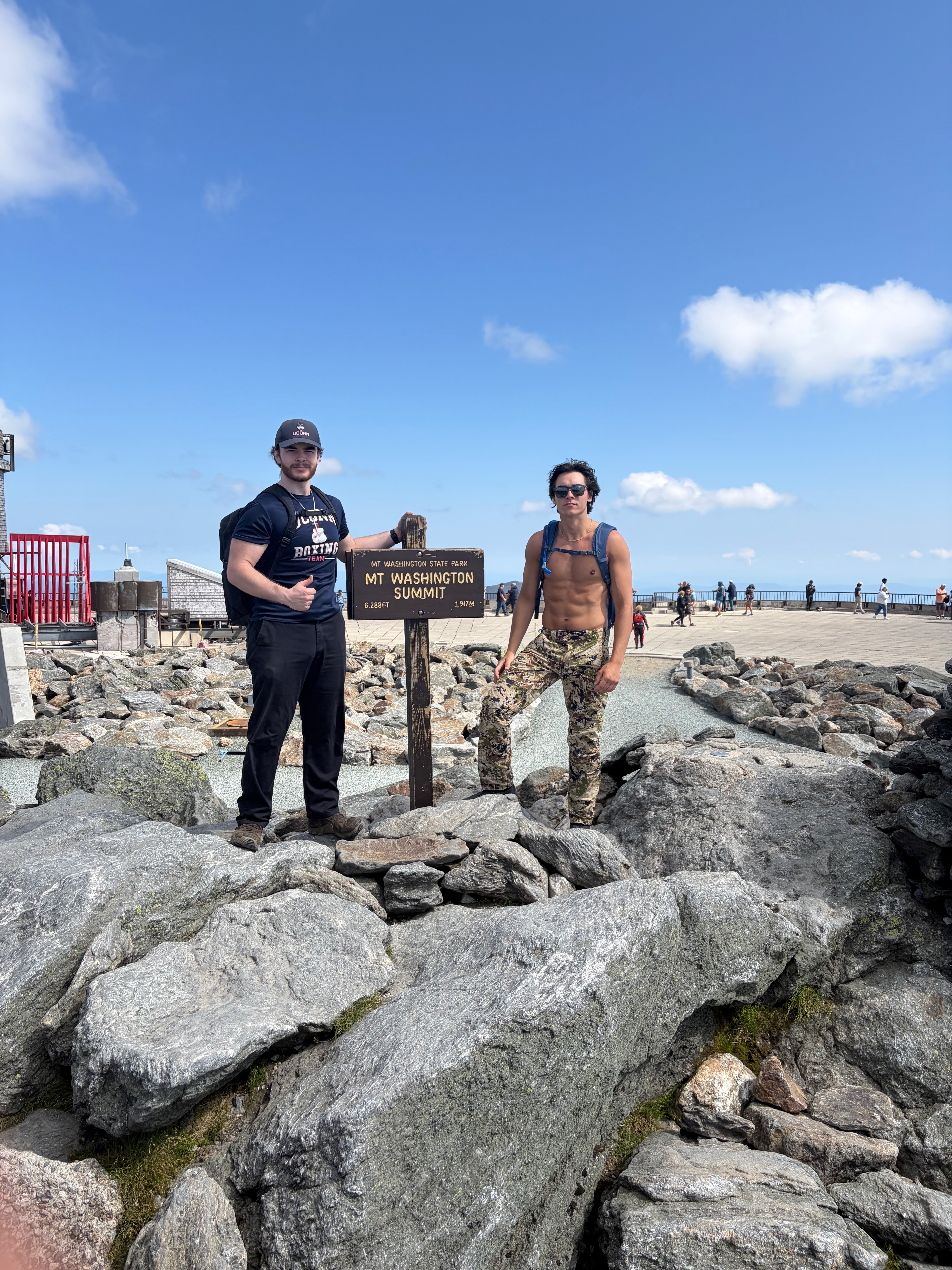 Sam and Tony on Mount Washington